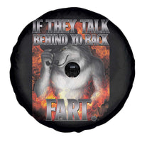 Funny Alpha Wolf Spare Tire Cover Meme If They Talk Behind Your Back Fart Bootleg - Wonder Print Shop