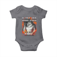 Funny Alpha Wolf Baby Onesie Meme If They Talk Behind Your Back Fart Bootleg - Wonder Print Shop