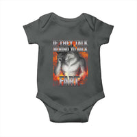 Funny Alpha Wolf Baby Onesie Meme If They Talk Behind Your Back Fart Bootleg - Wonder Print Shop