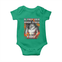 Funny Alpha Wolf Baby Onesie Meme If They Talk Behind Your Back Fart Bootleg - Wonder Print Shop