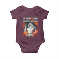 Funny Alpha Wolf Baby Onesie Meme If They Talk Behind Your Back Fart Bootleg - Wonder Print Shop