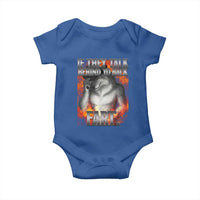 Funny Alpha Wolf Baby Onesie Meme If They Talk Behind Your Back Fart Bootleg - Wonder Print Shop