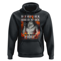 Funny Alpha Wolf Hoodie Meme If They Talk Behind Your Back Fart Bootleg - Wonder Print Shop