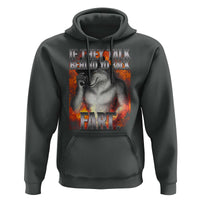 Funny Alpha Wolf Hoodie Meme If They Talk Behind Your Back Fart Bootleg - Wonder Print Shop