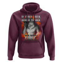 Funny Alpha Wolf Hoodie Meme If They Talk Behind Your Back Fart Bootleg - Wonder Print Shop