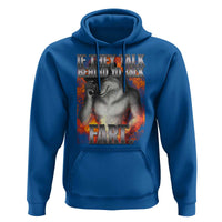 Funny Alpha Wolf Hoodie Meme If They Talk Behind Your Back Fart Bootleg - Wonder Print Shop
