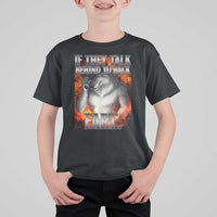 Funny Alpha Wolf T Shirt For Kid Meme If They Talk Behind Your Back Fart Bootleg - Wonder Print Shop