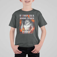 Funny Alpha Wolf T Shirt For Kid Meme If They Talk Behind Your Back Fart Bootleg - Wonder Print Shop