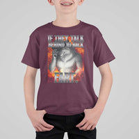 Funny Alpha Wolf T Shirt For Kid Meme If They Talk Behind Your Back Fart Bootleg - Wonder Print Shop