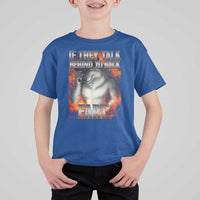 Funny Alpha Wolf T Shirt For Kid Meme If They Talk Behind Your Back Fart Bootleg - Wonder Print Shop
