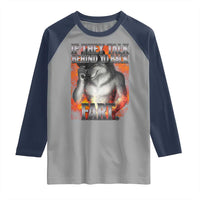 Funny Alpha Wolf Raglan Shirt Meme If They Talk Behind Your Back Fart Bootleg - Wonder Print Shop