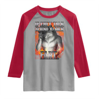 Funny Alpha Wolf Raglan Shirt Meme If They Talk Behind Your Back Fart Bootleg - Wonder Print Shop