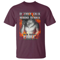 Funny Alpha Wolf T Shirt Meme If They Talk Behind Your Back Fart Bootleg - Wonder Print Shop