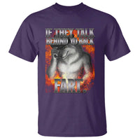 Funny Alpha Wolf T Shirt Meme If They Talk Behind Your Back Fart Bootleg - Wonder Print Shop