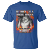 Funny Alpha Wolf T Shirt Meme If They Talk Behind Your Back Fart Bootleg - Wonder Print Shop