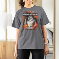 Funny Alpha Wolf T Shirt For Women Meme If They Talk Behind Your Back Fart Bootleg - Wonder Print Shop