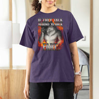 Funny Alpha Wolf T Shirt For Women Meme If They Talk Behind Your Back Fart Bootleg - Wonder Print Shop