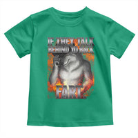 Funny Alpha Wolf Toddler T Shirt Meme If They Talk Behind Your Back Fart Bootleg - Wonder Print Shop