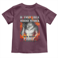 Funny Alpha Wolf Toddler T Shirt Meme If They Talk Behind Your Back Fart Bootleg - Wonder Print Shop