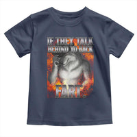 Funny Alpha Wolf Toddler T Shirt Meme If They Talk Behind Your Back Fart Bootleg - Wonder Print Shop