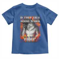 Funny Alpha Wolf Toddler T Shirt Meme If They Talk Behind Your Back Fart Bootleg - Wonder Print Shop