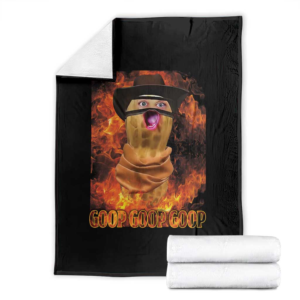 Peanut Goop Meme Throw Blanket Funny Bungulator - Wonder Print Shop