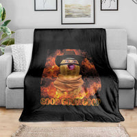 Peanut Goop Meme Throw Blanket Funny Bungulator - Wonder Print Shop
