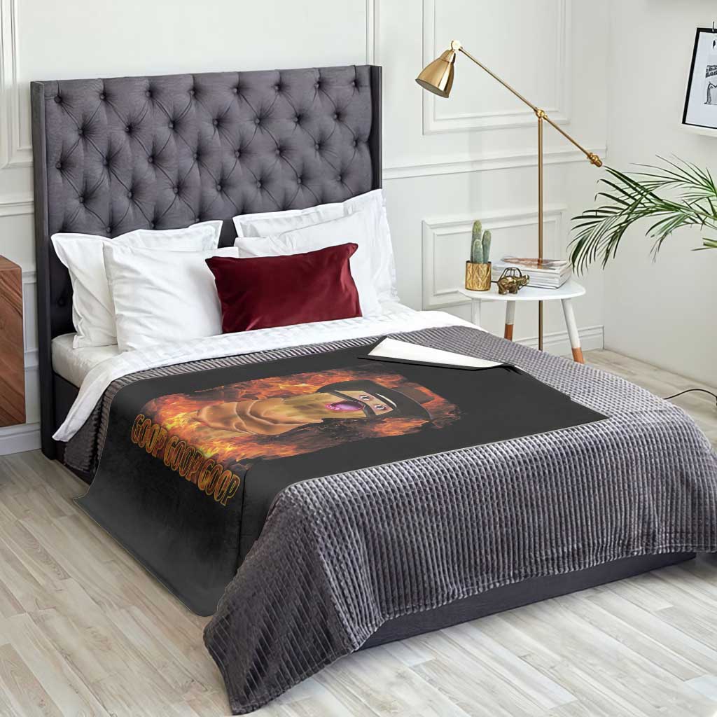 Peanut Goop Meme Throw Blanket Funny Bungulator - Wonder Print Shop