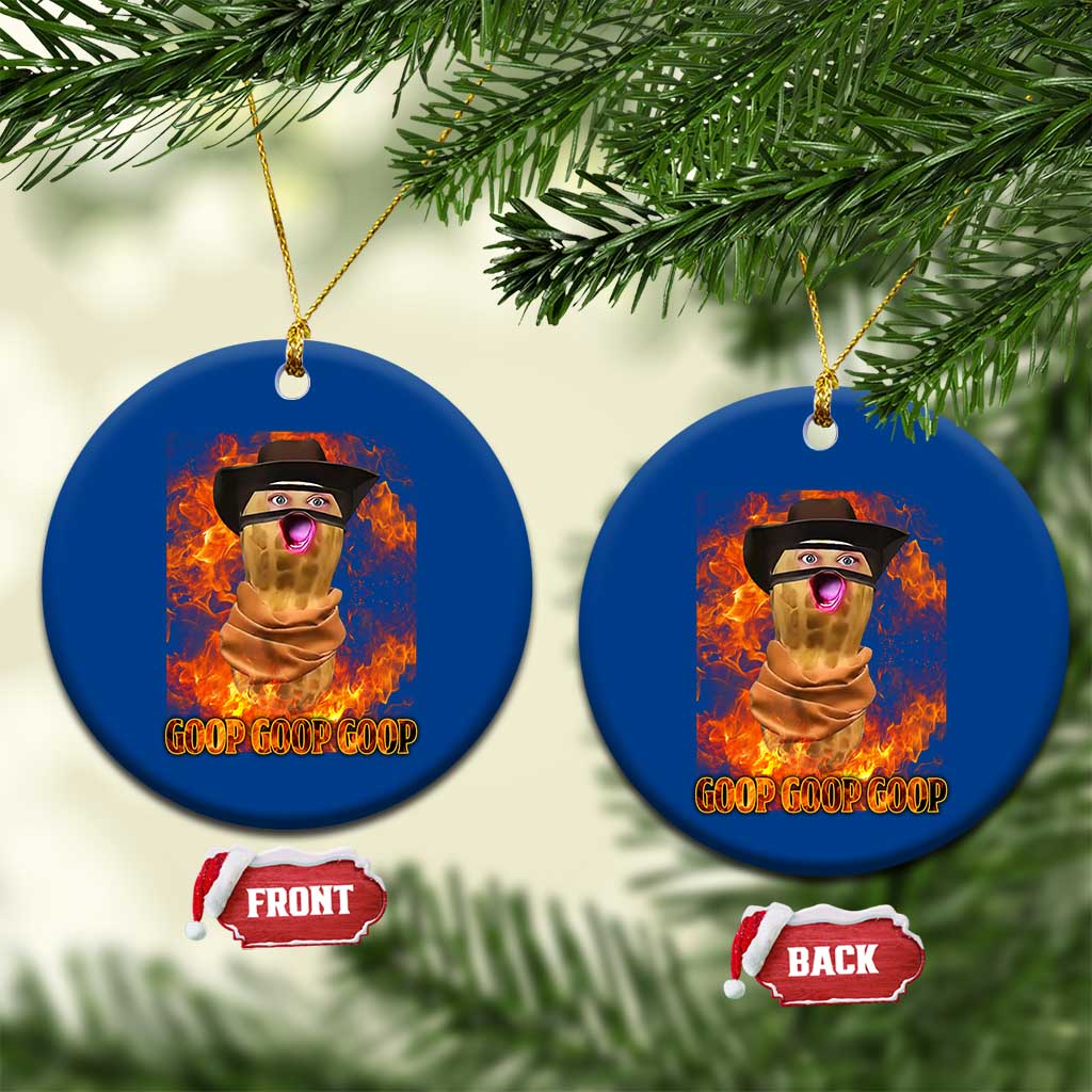 Peanut Goop Meme Ceramic Ornament Funny Bungulator - Wonder Print Shop
