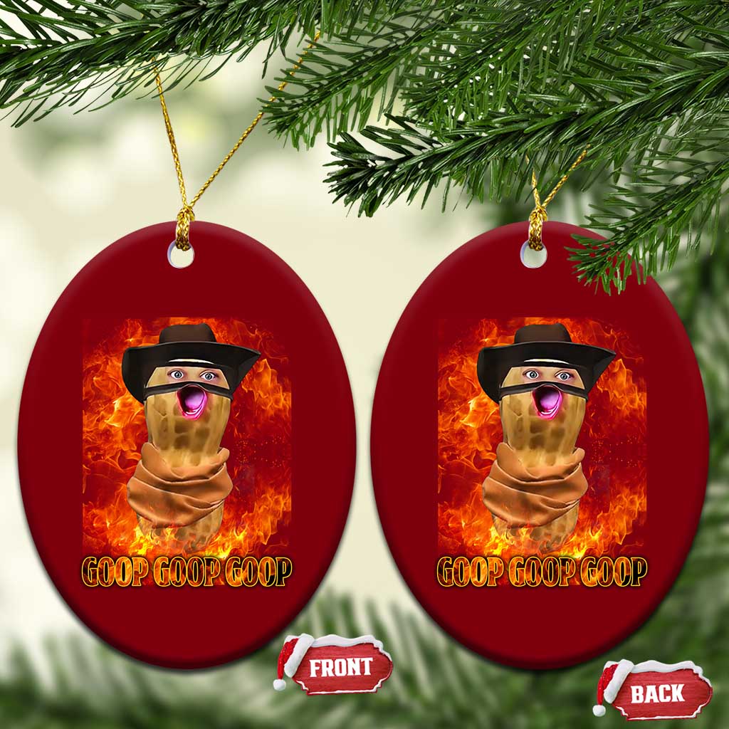 Peanut Goop Meme Ceramic Ornament Funny Bungulator - Wonder Print Shop