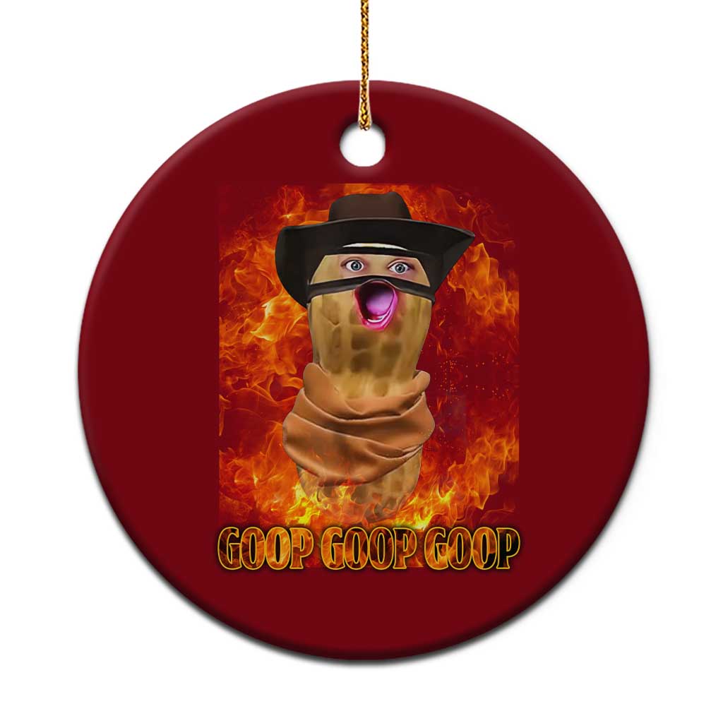 Peanut Goop Meme Ceramic Ornament Funny Bungulator - Wonder Print Shop