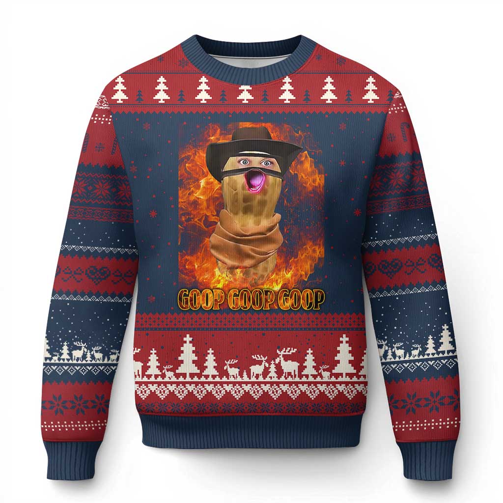 Peanut Goop Meme Ugly Christmas Sweater Funny Bungulator - Wonder Print Shop