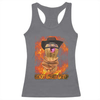 Peanut Goop Meme Racerback Tank Top Funny Bungulator - Wonder Print Shop
