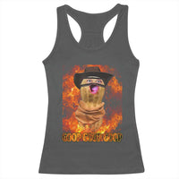 Peanut Goop Meme Racerback Tank Top Funny Bungulator - Wonder Print Shop