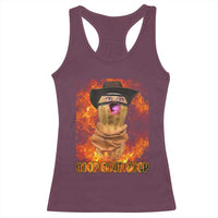 Peanut Goop Meme Racerback Tank Top Funny Bungulator - Wonder Print Shop