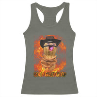 Peanut Goop Meme Racerback Tank Top Funny Bungulator - Wonder Print Shop