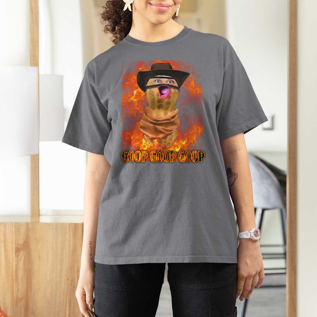 Peanut Goop Meme T Shirt For Women Funny Bungulator - Wonder Print Shop