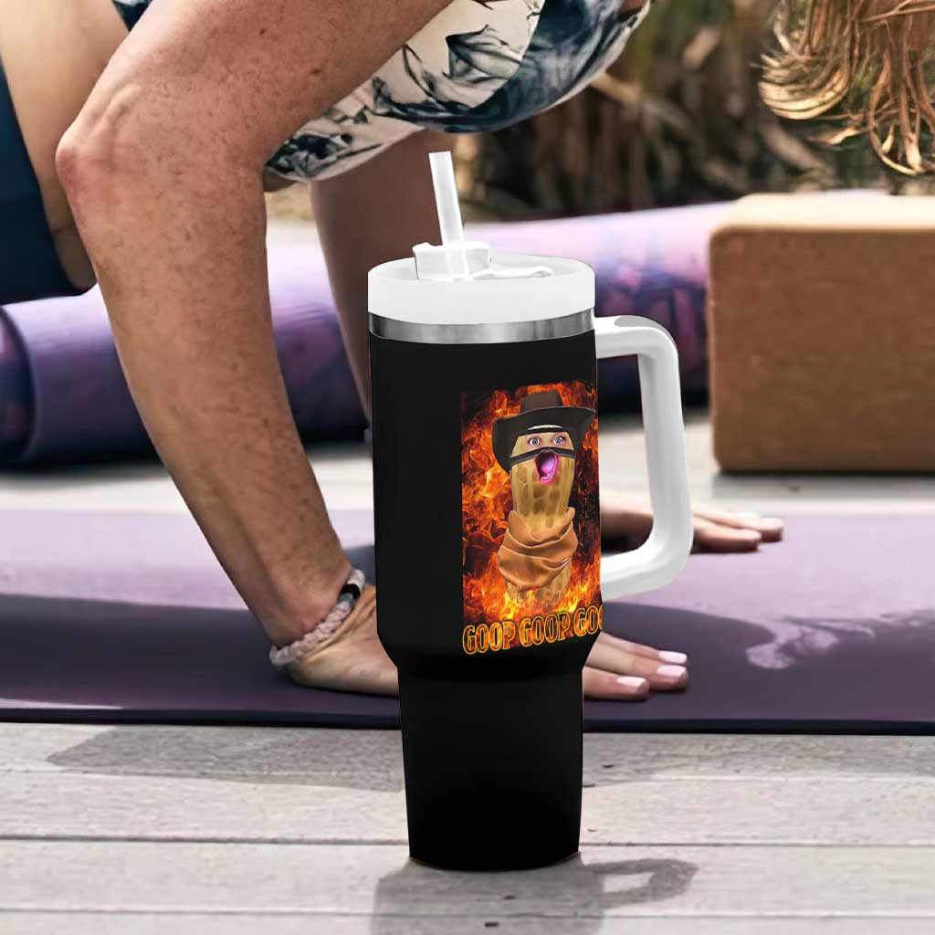 Peanut Goop Meme Tumbler With Handle Funny Bungulator - Wonder Print Shop