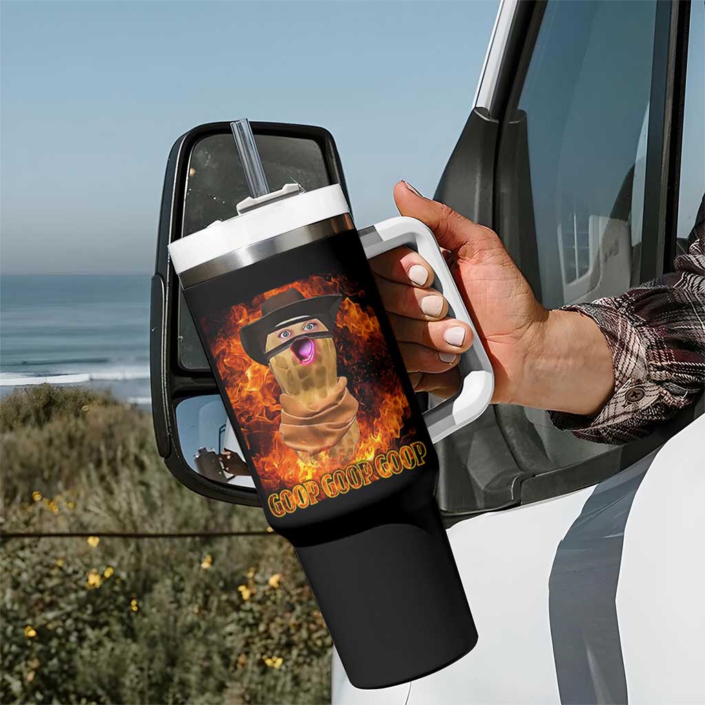 Peanut Goop Meme Tumbler With Handle Funny Bungulator - Wonder Print Shop