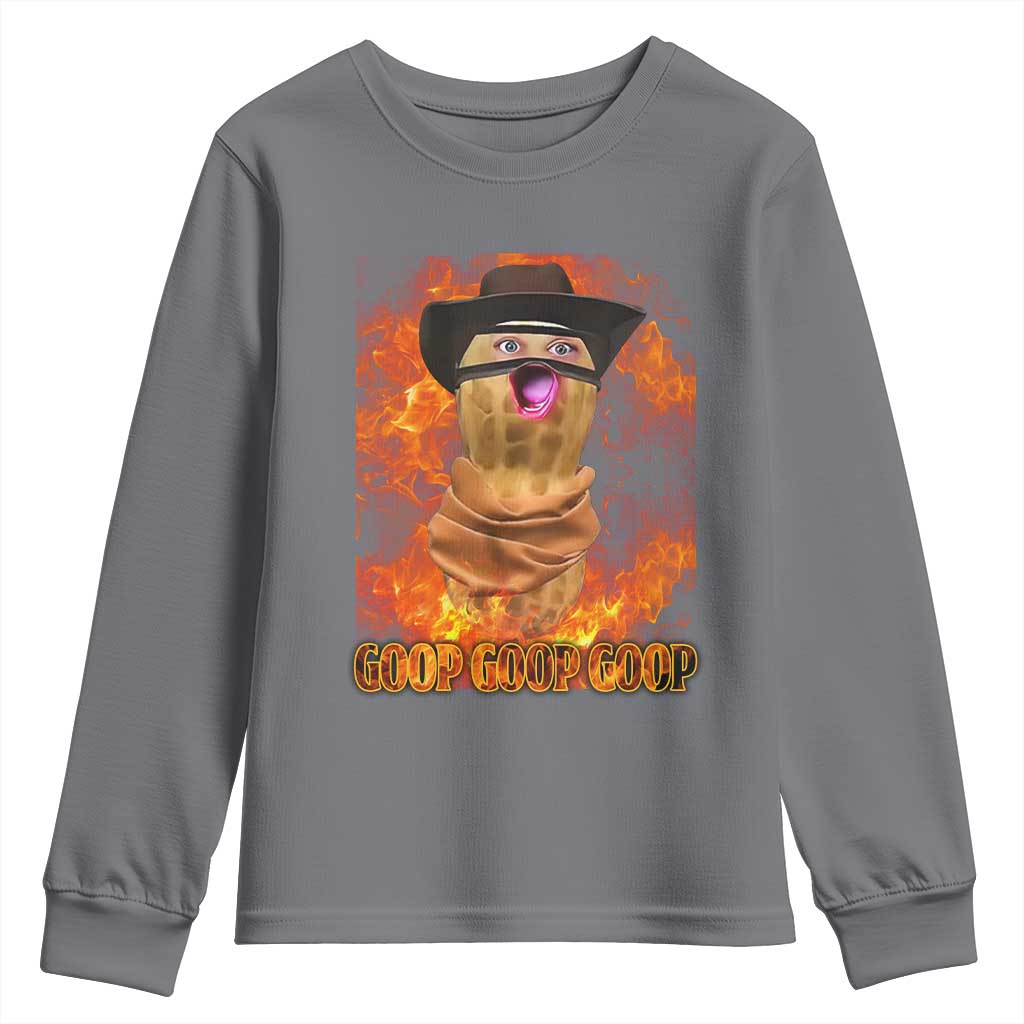 Peanut Goop Meme Youth Sweatshirt Funny Bungulator - Wonder Print Shop