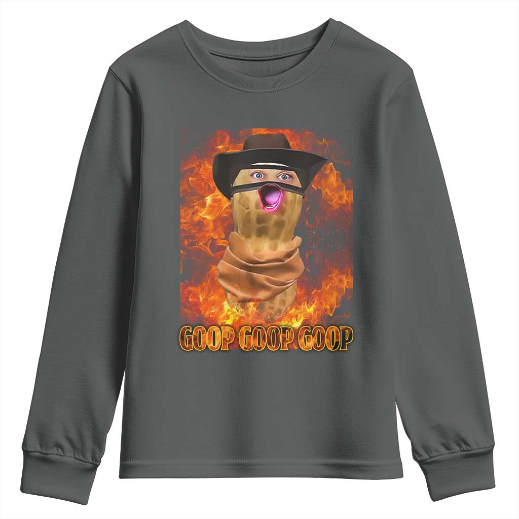 Peanut Goop Meme Youth Sweatshirt Funny Bungulator - Wonder Print Shop