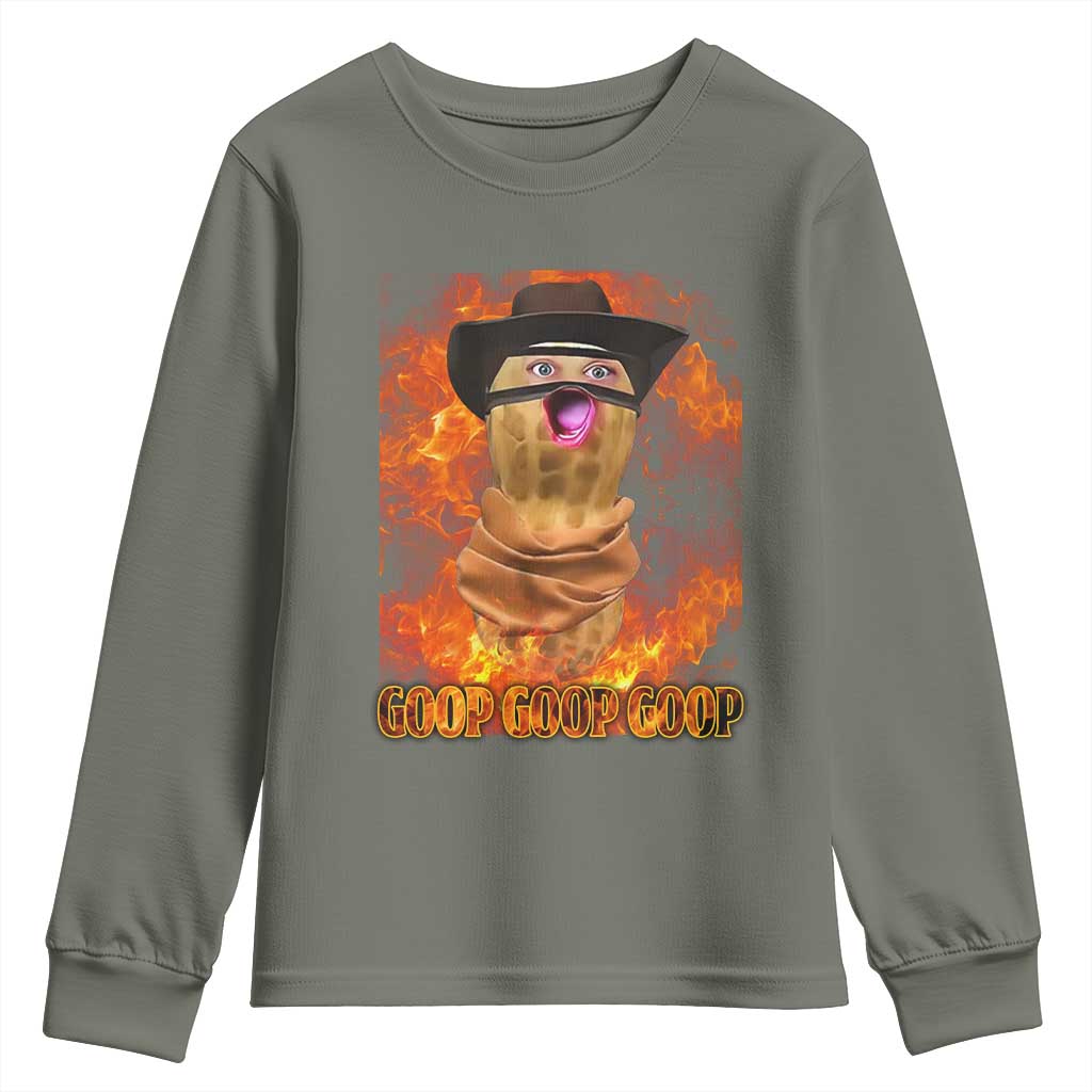 Peanut Goop Meme Youth Sweatshirt Funny Bungulator - Wonder Print Shop
