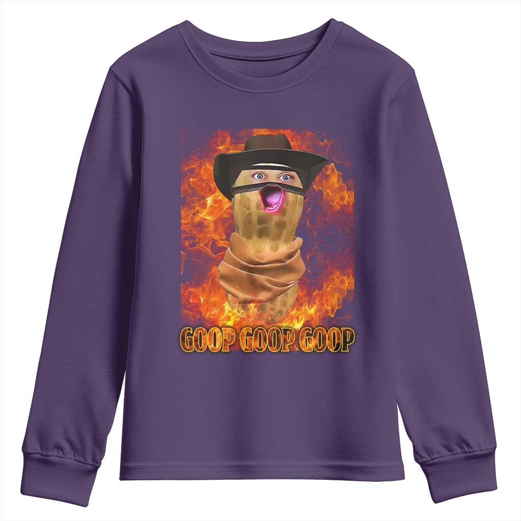 Peanut Goop Meme Youth Sweatshirt Funny Bungulator - Wonder Print Shop