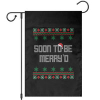 Soon To Be Merry'd Christmas Garden Flag Engaged Couple Matching - Wonder Print Shop