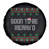 Soon To Be Merry'd Christmas Spare Tire Cover Engaged Couple Matching - Wonder Print Shop