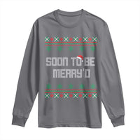 Soon To Be Merry'd Christmas Long Sleeve Shirt Engaged Couple Matching - Wonder Print Shop