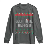 Soon To Be Merry'd Christmas Long Sleeve Shirt Engaged Couple Matching - Wonder Print Shop