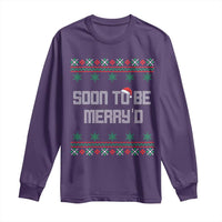 Soon To Be Merry'd Christmas Long Sleeve Shirt Engaged Couple Matching - Wonder Print Shop