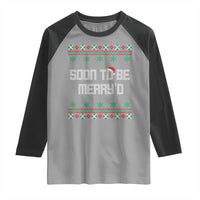 Soon To Be Merry'd Christmas Raglan Shirt Engaged Couple Matching - Wonder Print Shop