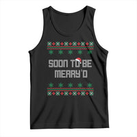 Soon To Be Merry'd Christmas Tank Top Engaged Couple Matching - Wonder Print Shop